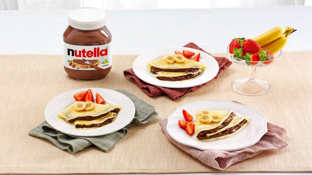 Crepe com Nutella e frutas