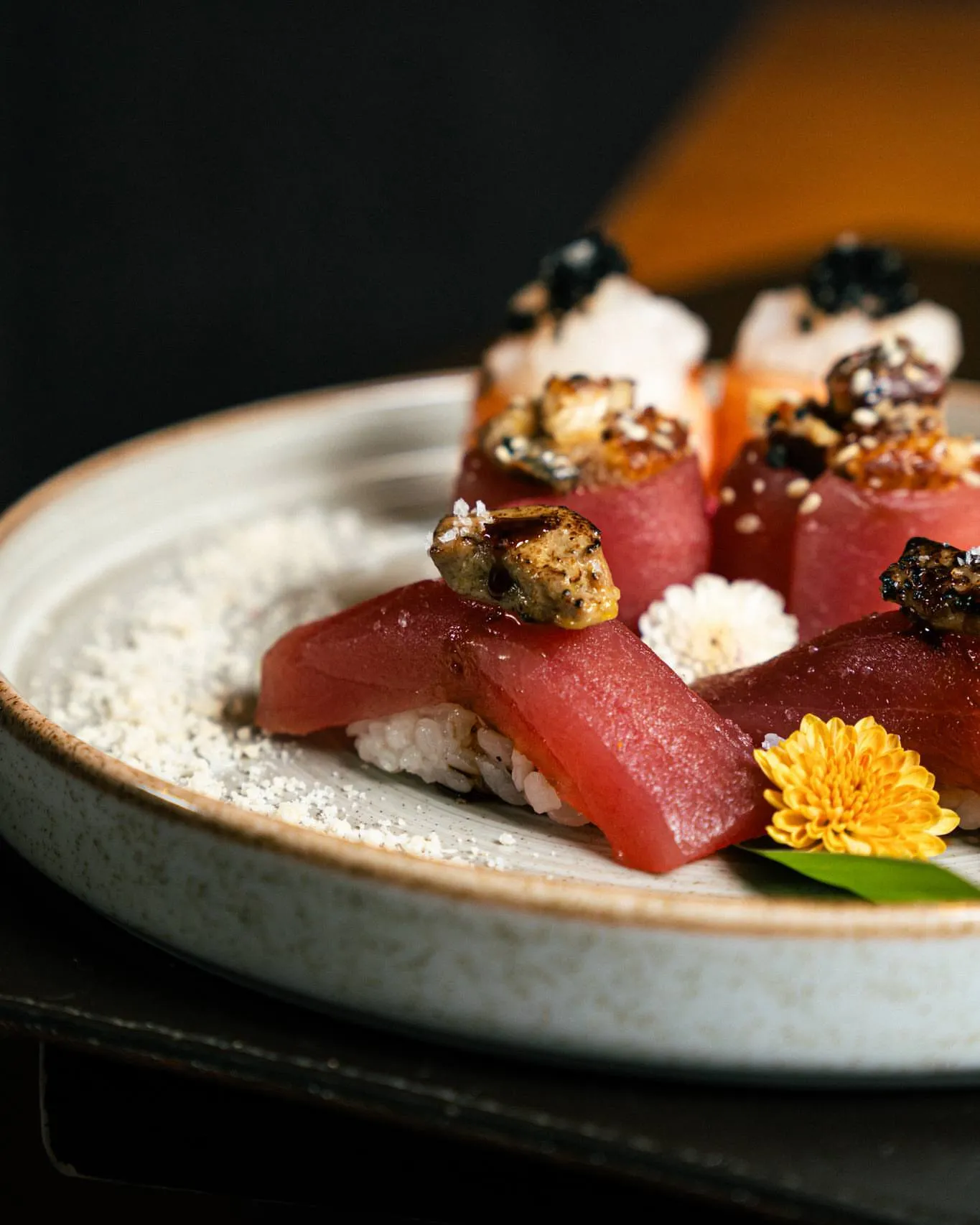 peças de sushi