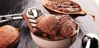Imagem de sorvete de chocolate artesanal servido em tigela, com textura cremosa e sabor irresistível, perfeito para sobremesa deliciosa.