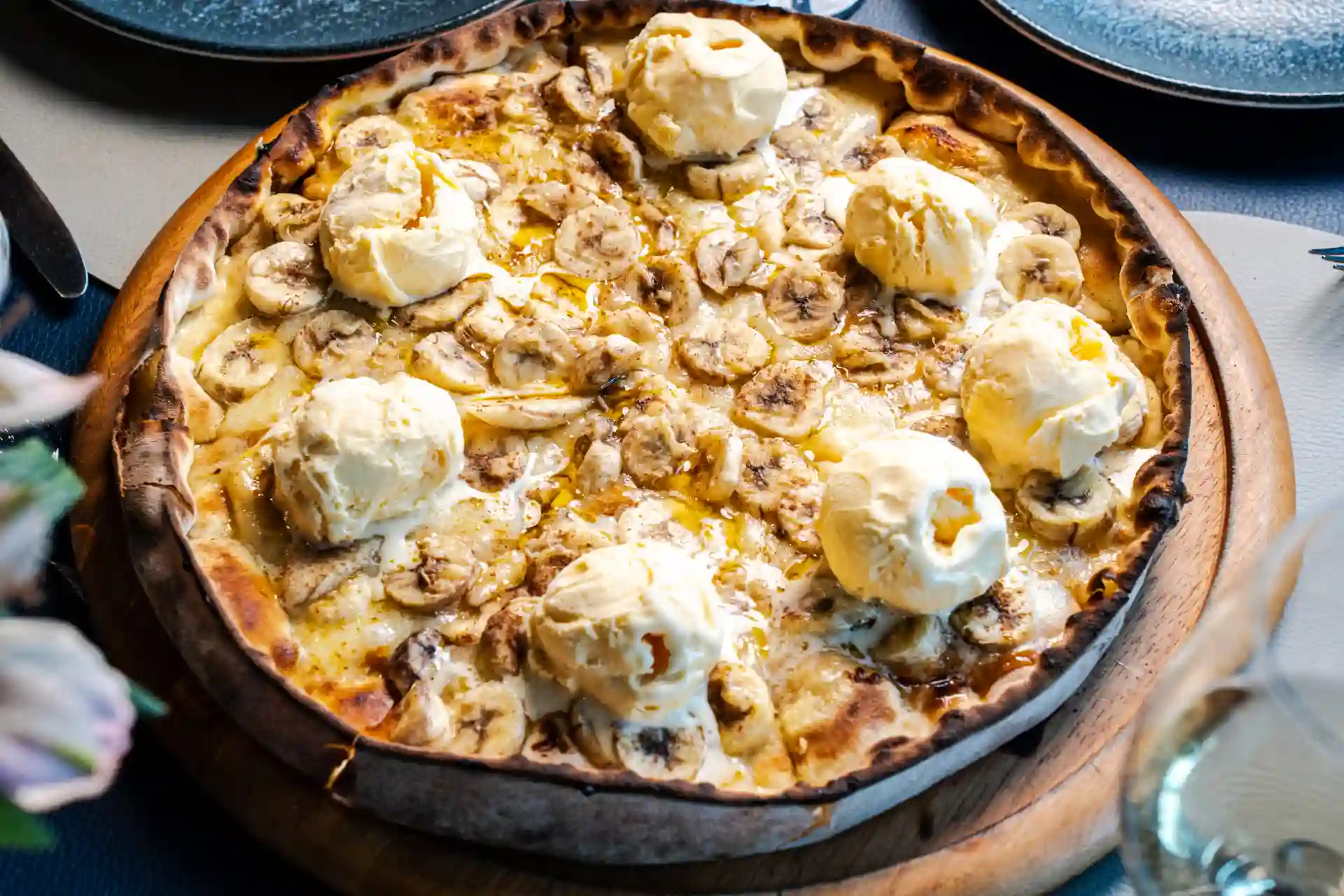 pizza com sorvete