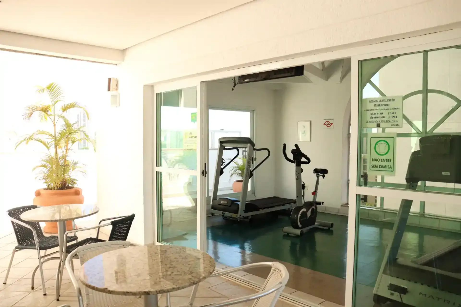 Sala de ginástica Vitória Residence Newport