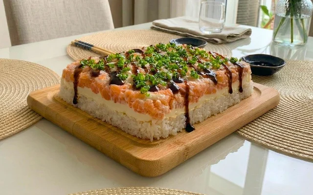 imagem de sushi de preguiçoso
