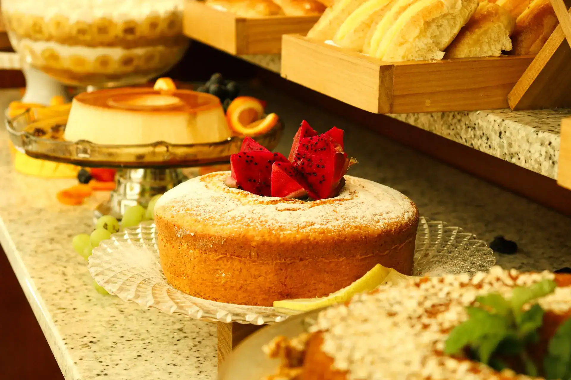 Almoço de ano novo em Campinas - mesa do brunch com alimentos
